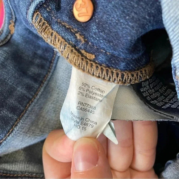 Madewell Skinny Overalls in Judd Wash Dark Blue Denim Pants Jumper Jeans Button - Picture 9 of 10